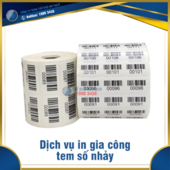 Dịch vụ in gia công tem số nhảy