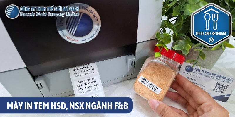 Giải pháp in tem Date/Lot cho ngành F&B