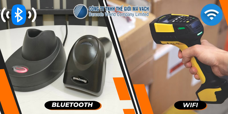 Máy quét mã vạch không dây Bluetooth và Wifi