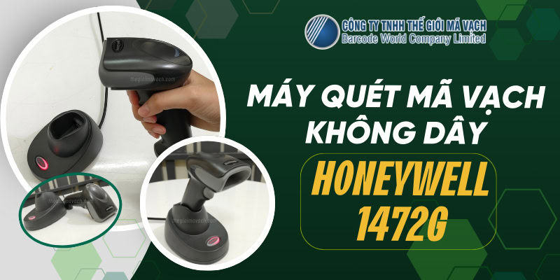 Máy quét mã vạch không dây 2D Honeywell 1472G