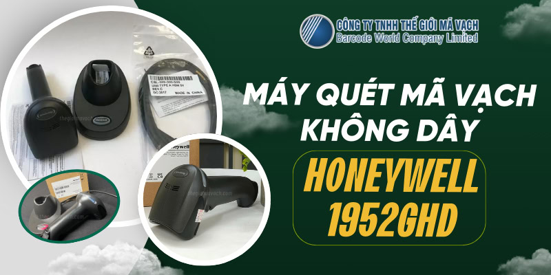 Đầu đọc mã vạch không dây 2D Honeywell 1952GHD