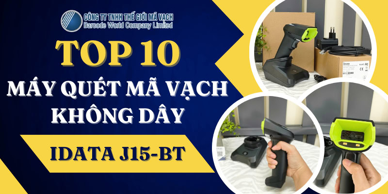Máy quét mã vạch không dây iData J15-BT Máy quét mã vạch không dây iData J15-BT