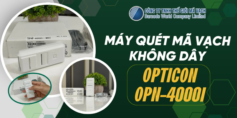 Máy quét mã vạch không dây 1D Opticon OPN-4000i