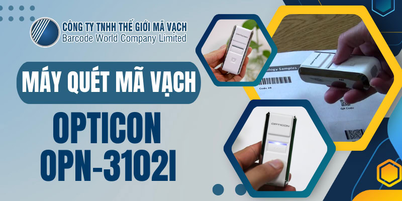 Máy quét mã vạch vé xe, tàu, máy bay Opticon OPN-3102i