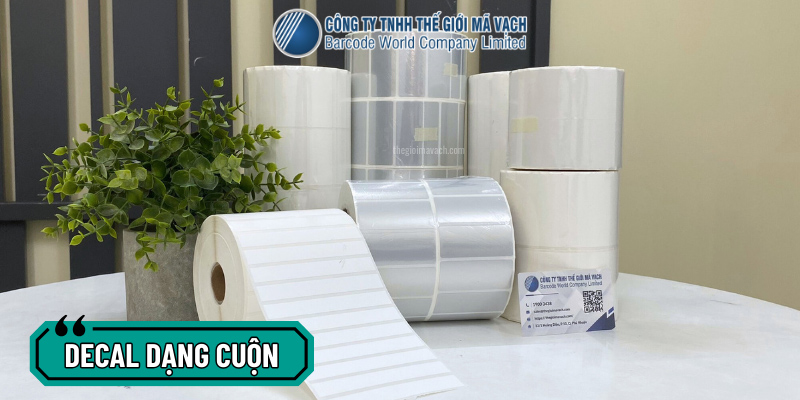 So sánh giấy in mã vạch dạng cuộn