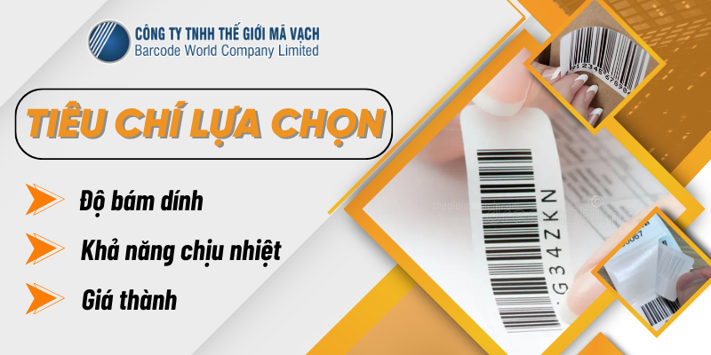 Tiêu chí lựa chọn keo dán giấy in mã vạch và cách lựa chọn