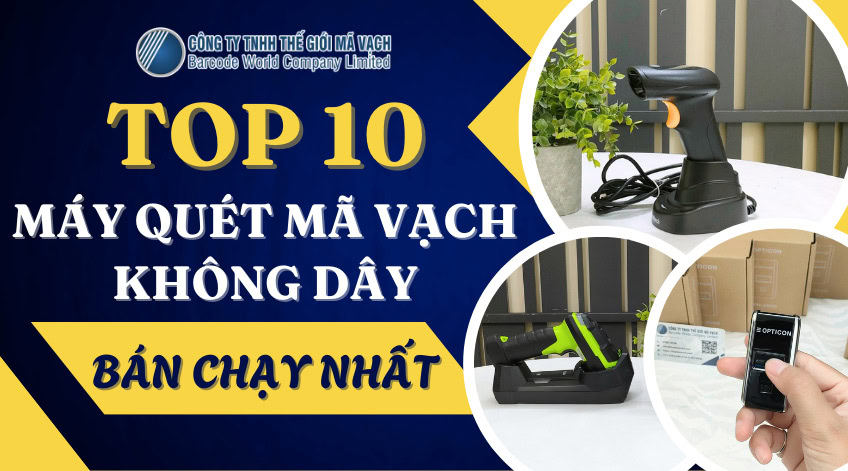 Top máy quét mã vạch không dây