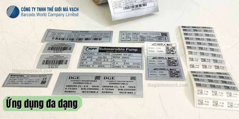 Decal bạc (tem xi bạc) được ứng dụng trong nhiều khu vực