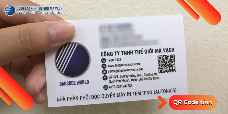 QR code tĩnh trong chia sẻ thông tin liên hệ