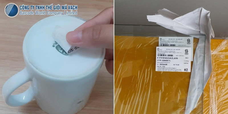 Decal giấy keo remove và decal nhựa pvc keo remove