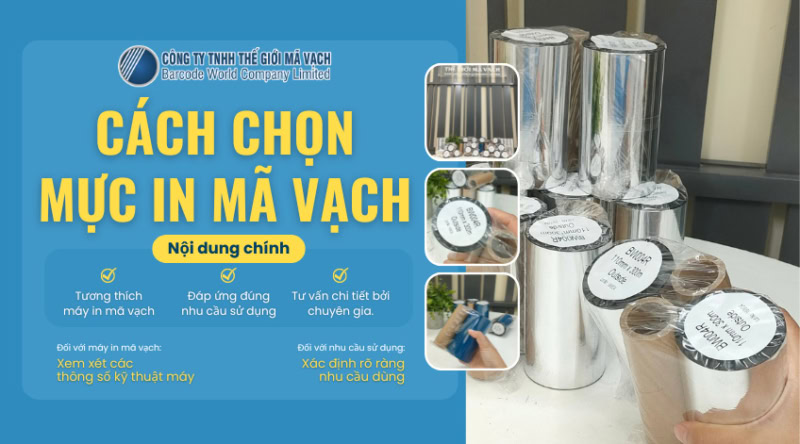 Cách chọn mực in mã vạch phù hợp máy in và nhu cầu sử dụng