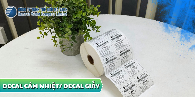 Decal in đơn hàng GHTK có thể từ decal cảm nhiệt hoặc decal giấy