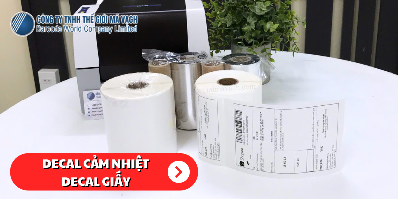 Giấy in đơn hàng Shopee, Lazada, Tiki từ decal cảm nhiệt hoặc decal giấy