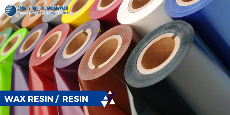 Mực in mã vạch màu wax resin và resin là 2 loại chính