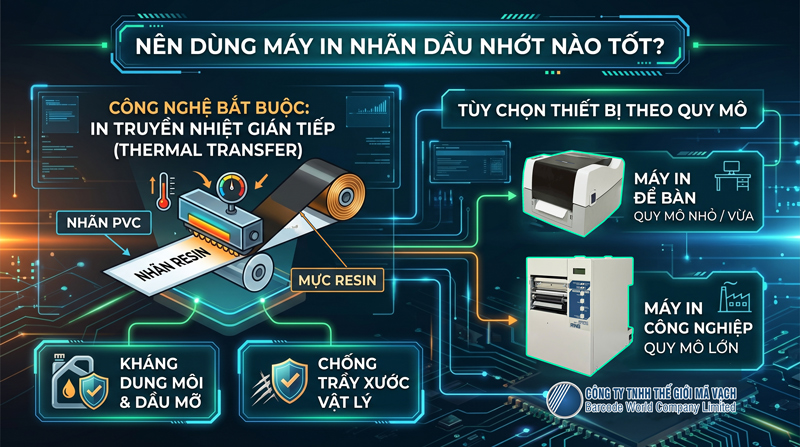 Chọn máy in nhãn dán dầu nhớt theo quy mô Chọn máy in nhãn dán dầu nhớt theo quy mô