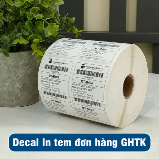 Decal in tem đơn hàng GHTK giá rẻ