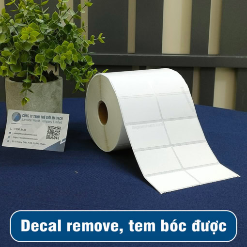 Decal remove (tem bóc được) đa dạng quy cách