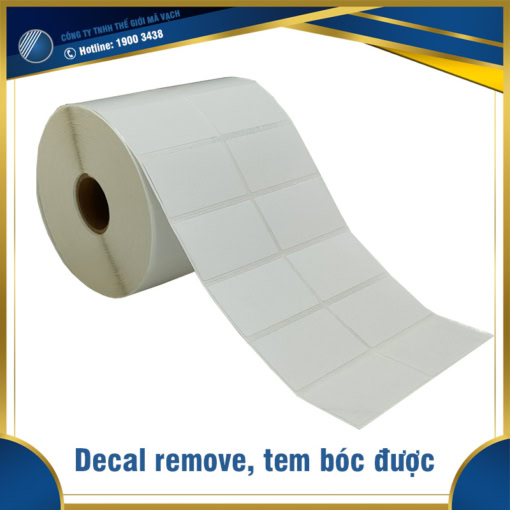 Decal remove (tem bóc được)