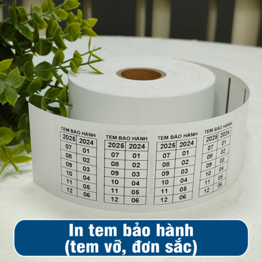 In tem bảo hành (tem vỡ, đơn sắc) giá tốt