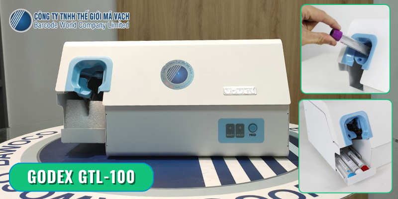 Máy in tem ống nghiệm chuyên dụng GoDEX GTL 100