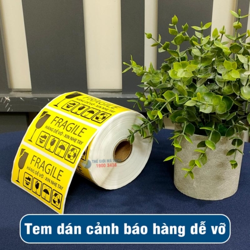 Tem dán cảnh báo hàng dễ vỡ giá tốt