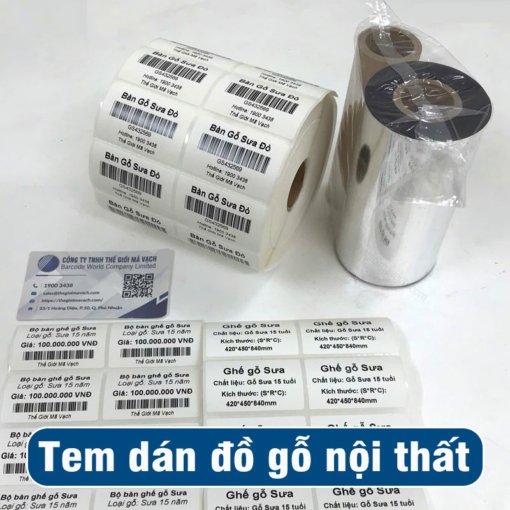 Tem dán đồ gỗ nội thất giá rẻ