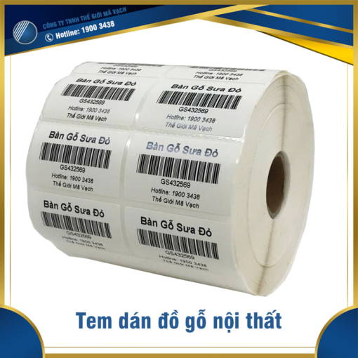 Tem dán đồ gỗ nội thất