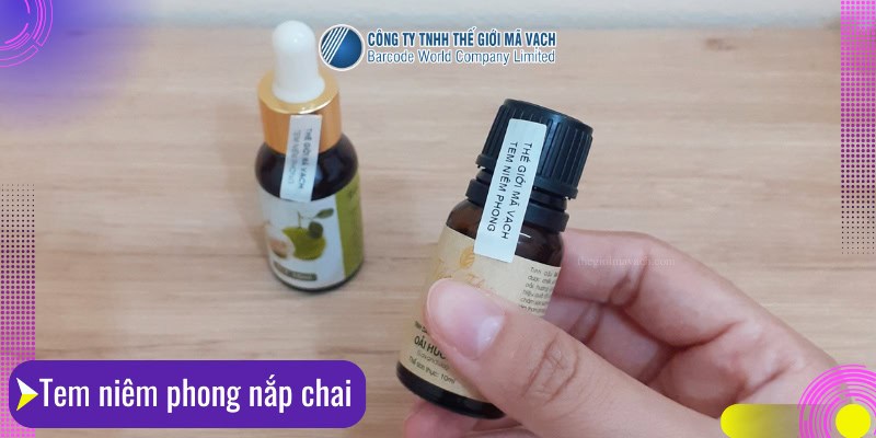 Tem vỡ niêm phong nắp chai