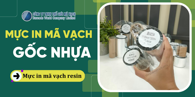 Mực in mã vạch gốc nhựa (resin) có thành phần cấu tạo từ nhựa