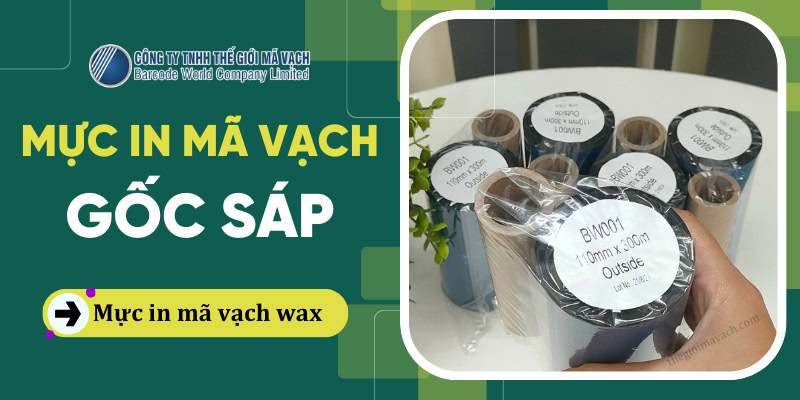 Mực in mã vạch gốc sáp (wax) có thành phẩn cấu tạo từ chất sáp