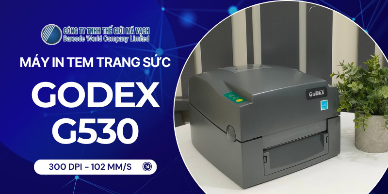 Máy in tem trang sức GoDEX G530 (300dpi, 102mm/s)