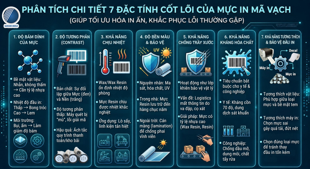 Phân tích chi tiết đặc tính mực in mã vạch Phân tích chi tiết đặc tính mực in mã vạch
