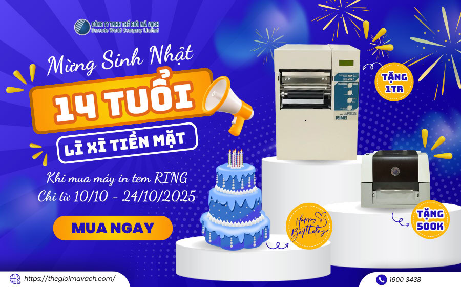 Pop-up: Đại tiệc sinh nhật 14 năm - Mua máy in RING, ring quà tiền mặt