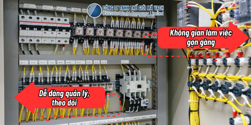 Ứng dụng tem đánh dấu cáp mạng, nhãn dây điên giúp quá trình làm việc chuyên nghiệp hơn