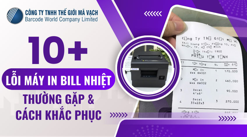 10 lỗi máy in bill nhiệt thường gặp và cách khắc phục