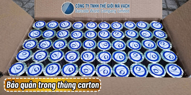 Bảo quản giấy in bill nhiệt trong thùng carton