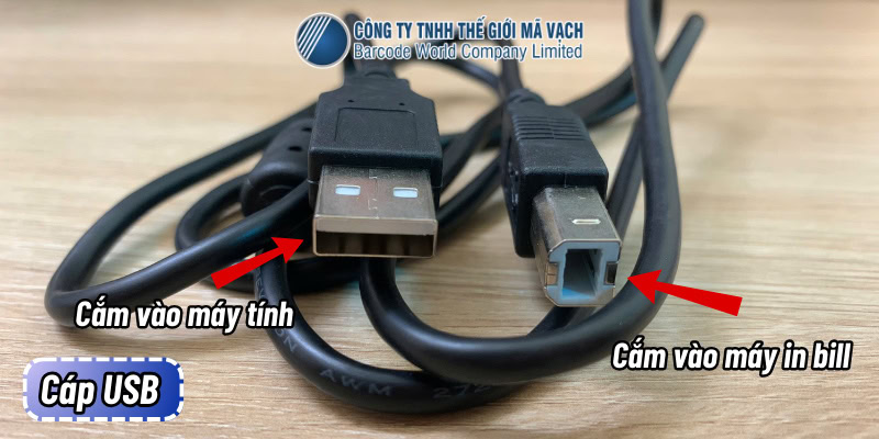 Cáp USB của máy in bill