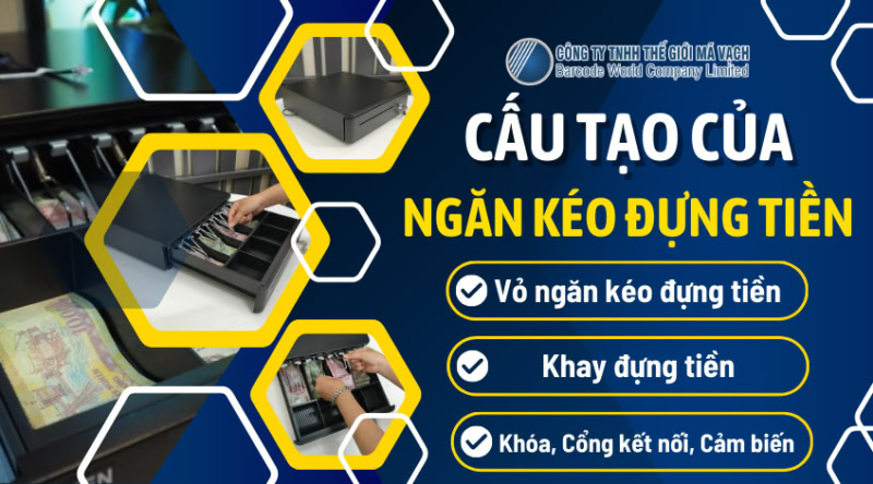 Cấu tạo ngăn kéo đựng tiền gồm những gì?