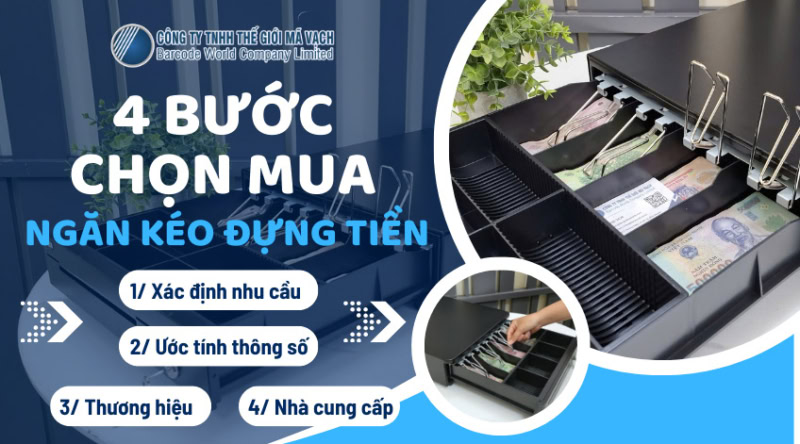 4 bước chọn mua ngăn kéo đựng tiền phù hợp chi tiết!