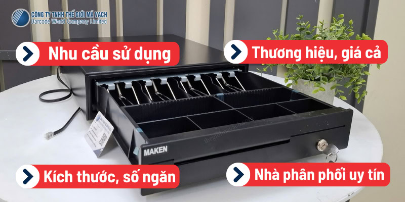 Cách chọn ngăn kéo đựng tiền phù hợp