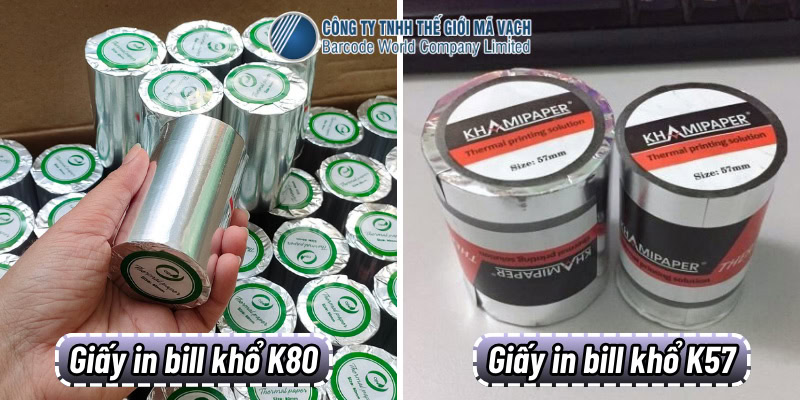 Giấy in bill khổ K80 và khổ K57