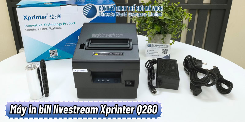 Máy in bill chốt đơn livestream Xprinter Q260