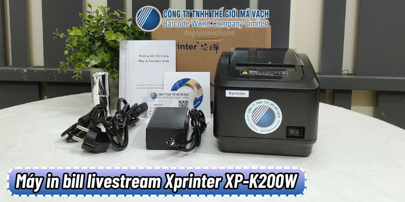 Máy in bill chốt đơn livestream Xprinter XP-K200W