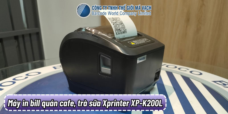 Máy in bill quán cafe, trà sữa Xprinter XP K200L