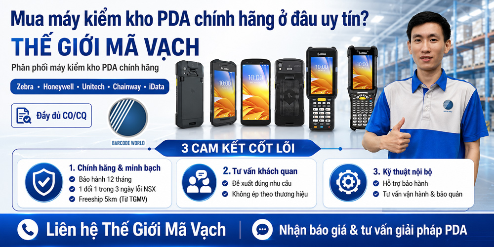Nhà phân phối máy kiểm kho chính hãng uy tín Thế Giới Mã Vạch Nhà phân phối máy kiểm kho chính hãng uy tín Thế Giới Mã Vạch