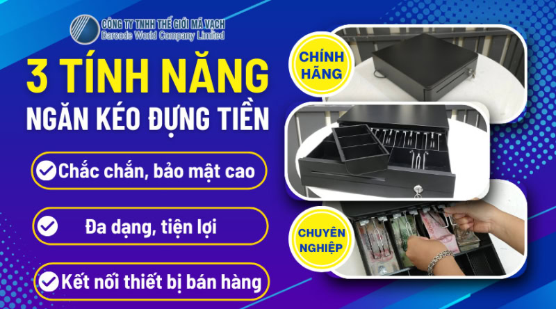 Bật mí 3 tính năng của ngăn kéo đựng tiền hiện đại