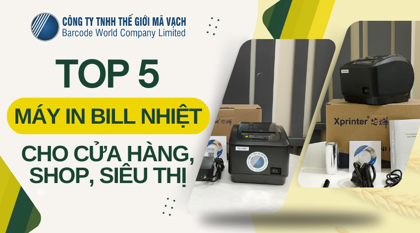 Top 5 máy in bill nhiệt tốt cho cửa hàng, shop, siêu thị