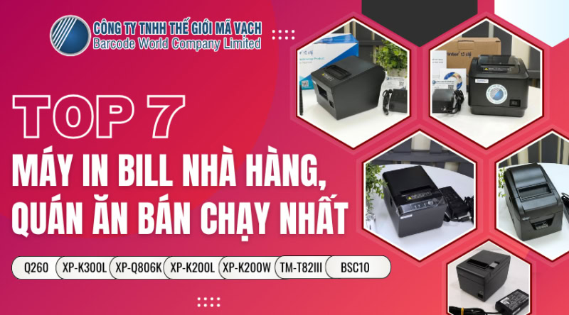 Top 7 máy in bill nhà hàng, quán ăn bán chạy nhất