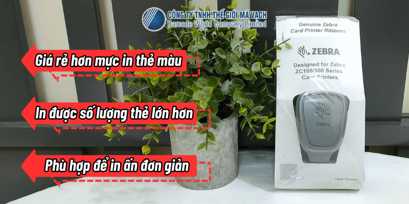 Ưu điểm của mực in thẻ nhựa đen