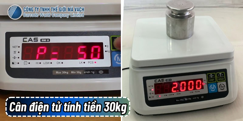 Cân điện tử tính tiền 30kg hoạt động ổn định